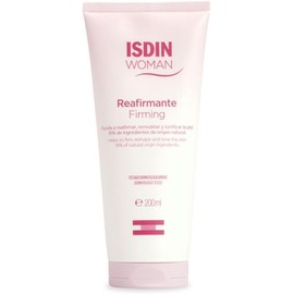 ISDIN Woman Reafirmante, Crema con aceite de rosa mosqueta para la flacidez tras el embarazo, reafirma, remodela y tonifica la piel, 200ml