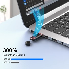 Vansuny 2 Pack USB Stick 128GB Memory Stick USB 3.0 Flash Drive Up to 100MB/s Read Thumb Drive Cap Design Pen Drive, Cyan and Red