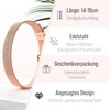 THIORA® - Bracelet with Charms, Pendant Charms, Rose Gold Silver