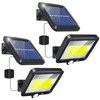 Solar Flood Lights Outdoor 2 Pack LED Motion Sensor Solar