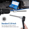 DAKCOS 7-Piece Long Hexagonal Socket Set 3/8 Inch Hex Bit