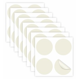 Pack of 32 Anti-Collision Stickers for Glass, Vinyl, Circular Window Stickers, Prevent Humans and Birds Shocks, Anti Shock Stickers for Transparent Glass (Wax, 5.5 cm)