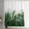 LOKMU 4 Pcs Shower Curtain Sets with Non-Slip Rugs, Toilet