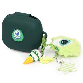 Silicone Case for Powerbeats Pro 2 Wireless Earbuds with Doll Lanyard Carabiner, Cute Cartoon Case Cover Protective Shockproof with Multiple Styles of Design for Powerbeats Pro 2 (Monster)