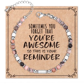 Desimtion Bracelets for Teen Girls Women - Unique Birthday Gifts for Her Teen Girls Women Friend Sister Wife Mom Daughter Granddaughter (Pink)