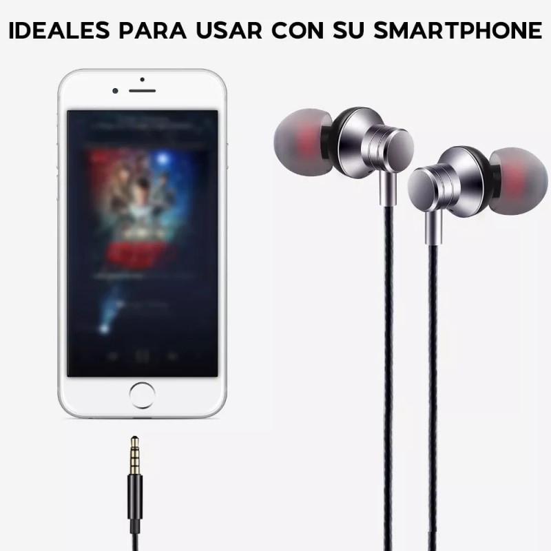 Maíz Audifonos Alambricos Celular Manos Libres Microfono In Ear