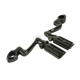 TCMT Highway Pegs Fit For Harley Softail Sportster Electra Road Glide Road King Street Glide with 1.25" Engine Guard 1 1/4 Highway Bar