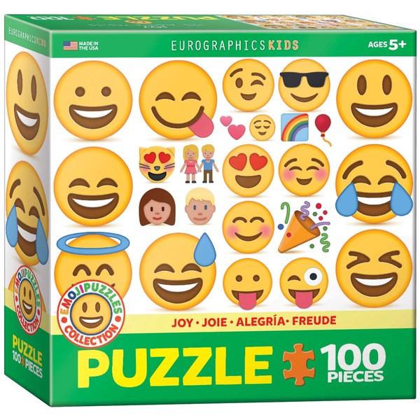 EuroGraphics Joy Emoji (100 Piece) Puzzle, Multi