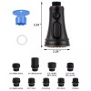 Hibbent Pull Down Faucet Spray Head Replacement Kit Fit with