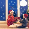 LOKIPA 8 Sheet 120PCS Christmas Window Clings Sticker Static Snowflakes
