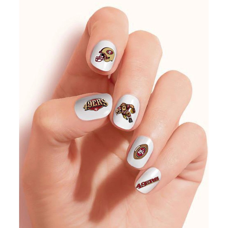 One Stop Nails San Francisco 49ers Waterslide & Clear Vinyl