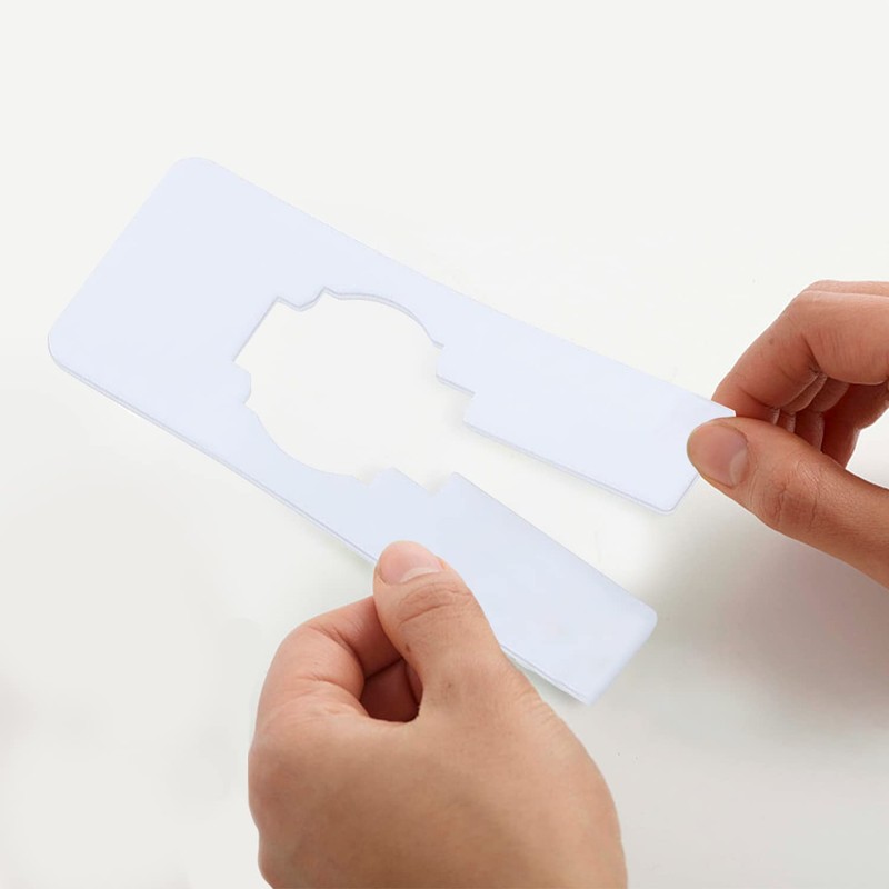 15 Pieces Wardrobe Shelf Divider, 1 Piece Blank Sticker White