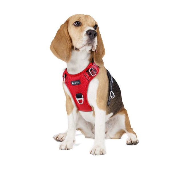 Funfox Dog Harness No Pull Pet Harness, Adjustable Dog Vest