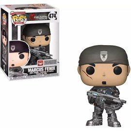 Funko Gears of War Marcus Fenix Funko Pop Figure #474 w/  Hard Clear Case RARE LIMITED