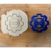Gear Shaped Cookie Cutter with Wrench Design for Mechanics and