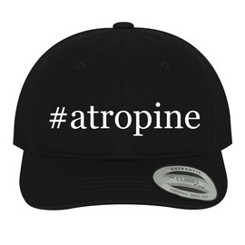 #Atropine - Hashtag Soft Black Dad Hat Baseball Cap, One Size