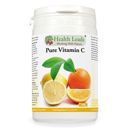 Pure Vitamin C Powder (Ascorbic Acid) 240g - Contributes to Maintain the Normal Function of the Immune System - Healthier Skin and Teeth - Perfect for Tasty Shakes and Smoothies - Vegan, Non-GMO, Gluten Free