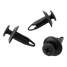 Tuqiang 10 x Clips/Plastic Screw grapa plástico molduras - Bandeaux Remaches plásticas/garnissages/paneles de puertas – ces Clips se insèrent en un agujero de 6 mm – Moldura de caja