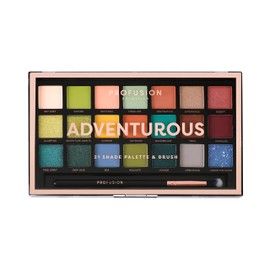 PROFUSION COSMETICS ADVENTUROUS | 21 SHADE PALETTE & BRUSH