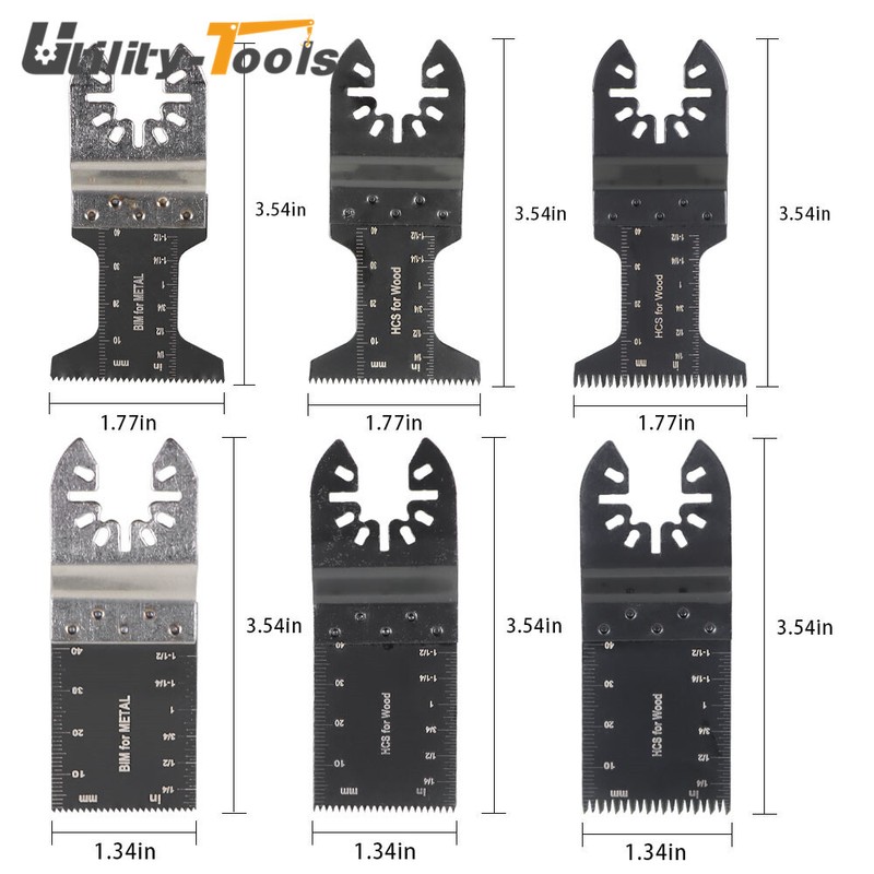utility-tools 48 × Multitool Quick Release Saw Blades Kit Metal