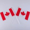 Mini Canada Flags 5.5" x 8.25" Pack of 10 Plastic
