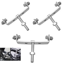 YehVeh 3 Pack Bike Cargo Rack Mount Bracket Adapter with Screws U-Shaped Connector Hardware for Rear Bike Rack Bicycle Rear Rack Adjustable Touring Carrier Racks Bicycle Pannier Rack