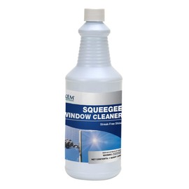 Flo-Kem 3480 Squeegee Window Cleaner - Concentrated Ammonia Free Non-Streak Cleaning Solution For The Professional and Homeowner - 32oz (Makes 32 Gallons of Cleaning Solution)