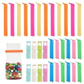 Pack of 32 Sealing Clips, Clips for Bags, Bag Clips, Clips for Bags, Bag Sealing Clips, Fresh Clips, Colourful, Reusable Food Bag Clips for Sealing Freezer Bags