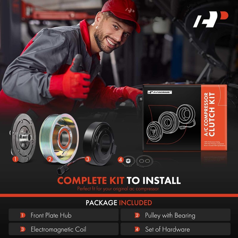 A-Premium Air Conditioner AC Compressor Clutch Kit Compatible with Infiniti