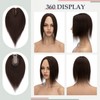 S-noilite Hair Toppers for Women Real Human Hair Topper No