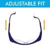 Millennial Essentials Adjustable Protective Safety Glasses with Clear Wrap Around