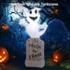 Inflatable Ghosts Tombstones Decoration 5Ft LED IP44 Waterproof With Blower