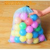 JZK 5x Multicolour 39x34cm large mesh drawstring storage bag for