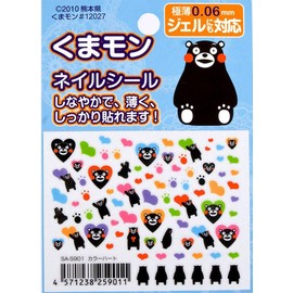 StyleA Kumamon SA-S901 Nail Sticker Color Heart Sticker Kumamoto Prefecture Yuru Character