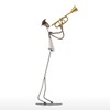 Cowboy Band / Trumpet Music Trumpet Playing Metal Iron Sculpture
