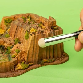 Modelcraft Dry Brush for Scale Model, Wargaming, Art & Craft, Natural Goat Hair, Large (16mm)