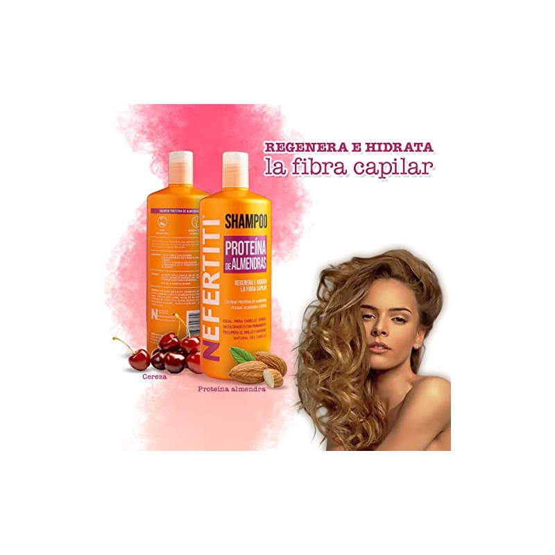 Nefertiti Shampoo Proteína De Almendras - 1 L