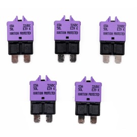 T Tocas 5PCS Manual Resettable Fuse Low Profile Mini Blade Fuses Assortment Kit for Boat Marine RV Car Truck 12V - 32VDC (3A)