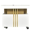 Harper & Bright Designs Contemporary Coffee Table with Faux Marble