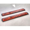 GMC 3PCS Gloss Black Red Door Rear Elevation Emblems Badge