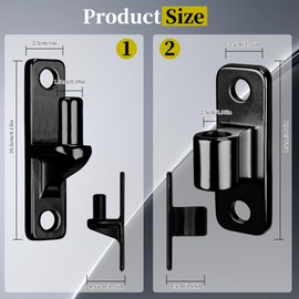 Wall Mount Heavy Duty Stainless Steel Gate Hinges for Wood & Metal Gates - Rustproof & Durable with 5/8'' Hinge Pin (4)