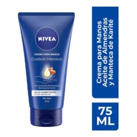 Nivea Crema de Manos Humectante Intensiva con Aceite de Almendra y Karité, 75ml