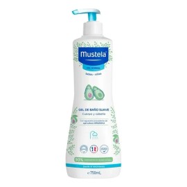 Gel De Baño Suave Para Bebe Mustela 750 Ml Piel Normal