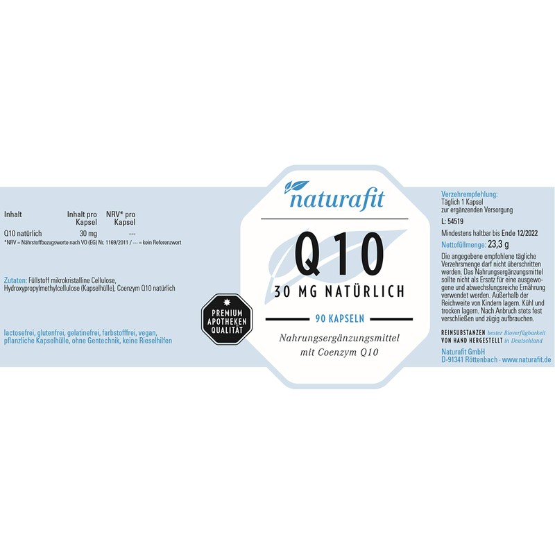 naturafit Q10 30 mg Capsules (Pack of 90)