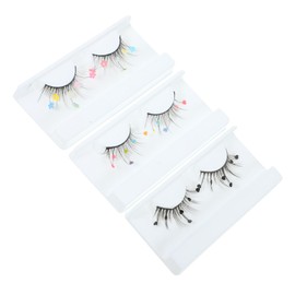 Beavorty Sets Butterfly Sequin Eyelashes Natural Look Reusable Comfortable for Parties Weddings Pairs