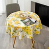 SITAKE 140cm Diameter Round Tablecloth, Polyester Wipeable Circular Table Cover,