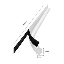 NeuWook Door Draught Excluder, Seal Strip Soundproof Washable Door Draft Blocker Door Bottom, Cold Air Stopper, Blocker Door Bottom 23.2×1.2×1.2in, (White)