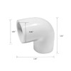 DSY 1/2" Elbow 90 Degree 2 Way Right Angle PVC
