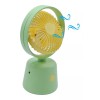 Delaida Ventilador De Mano Recargable Base Mesa Escritorio Portátil