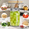 Icesip 4Pack 32oz Vintage Mason Jars with Bamboo Lids, Wide